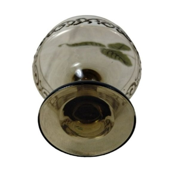 Vintage Libbey Brown Swirl 1970s Prado 2 Piece Champagne Goblets Dessert Bowls - Picture 7 of 16